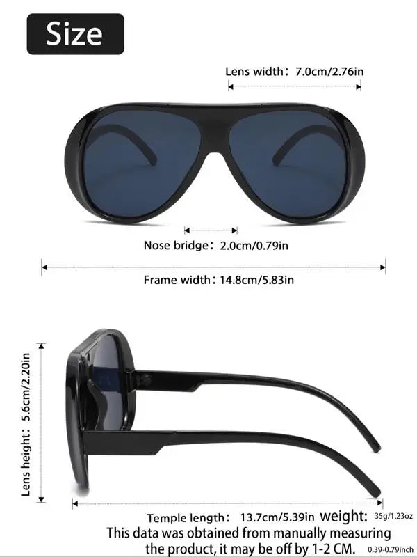 5 piezas de gafas decorativas unisex de moda retro con marco cuadrado y romboidal.