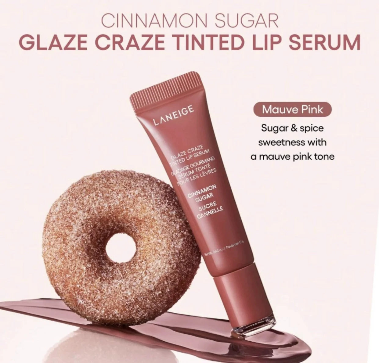 Bálsamo labial tipo dona con brillo (Lip Gloss)
