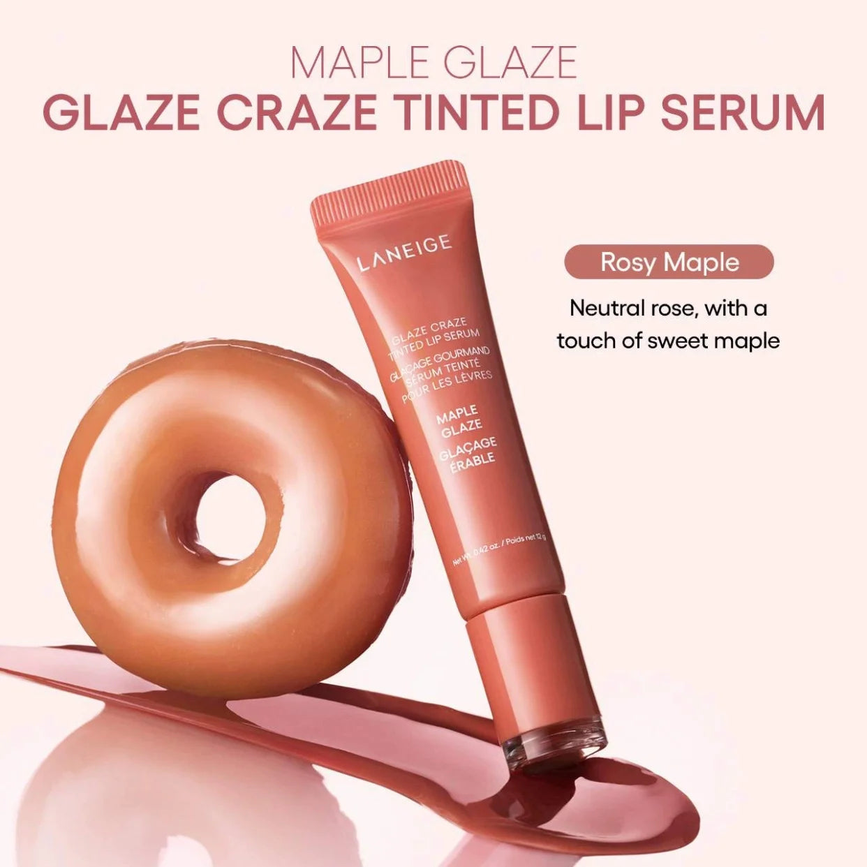 Bálsamo labial tipo dona con brillo (Lip Gloss)