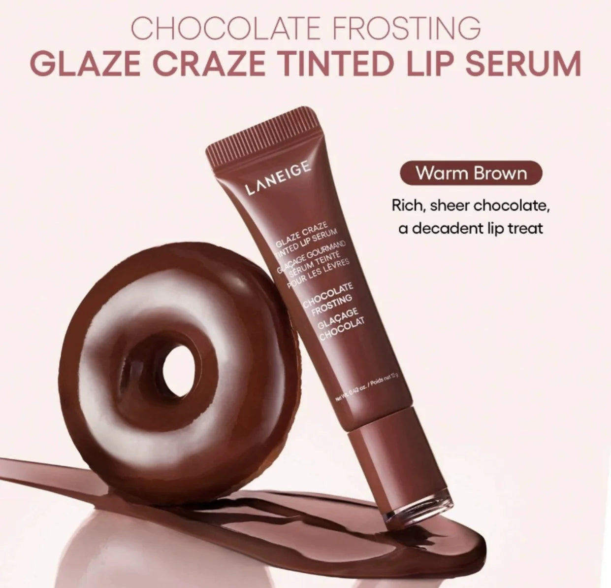 Bálsamo labial tipo dona con brillo (Lip Gloss)