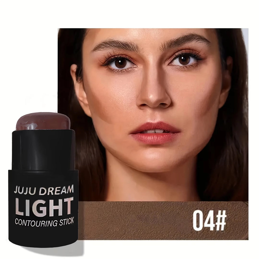 Stick de contorno, bronceador mate, barra para esculpir la nariz y definir el rostro.